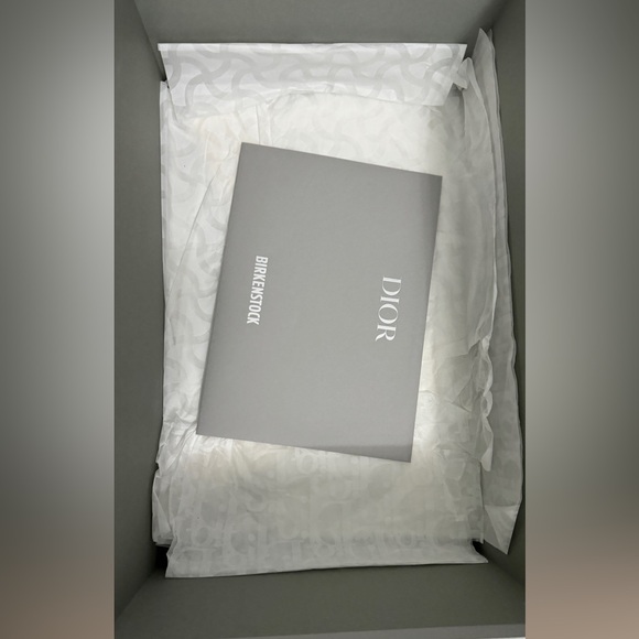 Dior Birkenstock Milano Grey Gray Sandals Shoes NWT and Box Size 43 - Picture 11 of 12